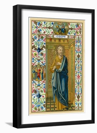 Saint Joseph Putative or Nominal Father of Jesus of Nazareth Husband of Mary Woodworker by Trade-null-Framed Art Print