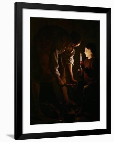 Saint Joseph the Carpenter, 1642-Georges de La Tour-Framed Giclee Print