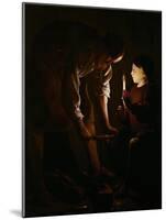 Saint Joseph the Carpenter, 1642-Georges de La Tour-Mounted Giclee Print