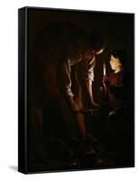 Saint Joseph the Carpenter, 1642-Georges de La Tour-Framed Stretched Canvas