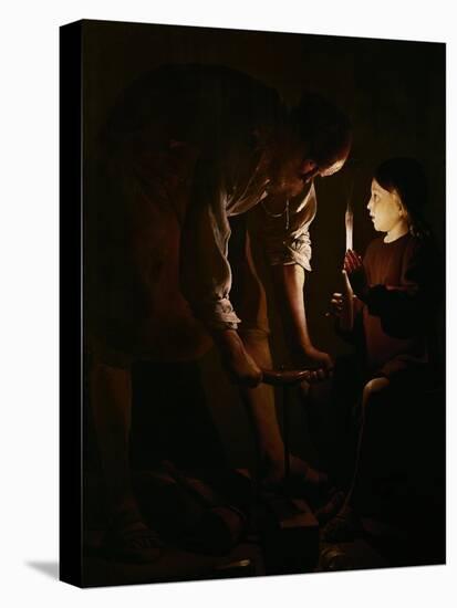 Saint Joseph the Carpenter, 1642-Georges de La Tour-Stretched Canvas