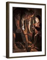 Saint Joseph the Carpenter-Georges de La Tour-Framed Art Print