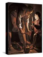 Saint Joseph the Carpenter-Georges de La Tour-Stretched Canvas