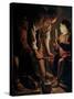 Saint Joseph, the Carpenter-Georges de La Tour-Stretched Canvas
