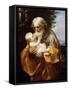 Saint Joseph with Infant Christ, 1620S-Guido Reni-Framed Stretched Canvas