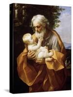 Saint Joseph with Infant Christ, 1620S-Guido Reni-Stretched Canvas