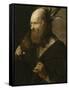 Saint Jude Thaddée-Georges de La Tour-Framed Stretched Canvas