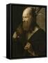 Saint Jude Thaddée-Georges de La Tour-Framed Stretched Canvas