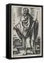 Saint Jude Thaddeus, 1541-46 (Engraving)-Hans Sebald Beham-Framed Stretched Canvas