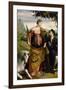 Saint Justina, Venerated by a Patron, Ca 1530-Moretto Da Brescia-Framed Giclee Print