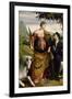 Saint Justina, Venerated by a Patron, Ca 1530-Moretto Da Brescia-Framed Giclee Print