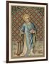 Saint Laurence of Rome Depicted with the Grid on Which He Will Soon be Martyred-null-Framed Art Print