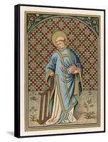 Saint Laurence of Rome Depicted with the Grid on Which He Will Soon be Martyred-null-Framed Stretched Canvas