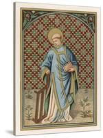 Saint Laurence of Rome Depicted with the Grid on Which He Will Soon be Martyred-null-Stretched Canvas