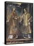 Saint Lawrence and Saint Stephen-Alonso Sanchez Coello-Framed Stretched Canvas