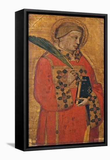 Saint Lawrence-Bernardo Daddi-Framed Stretched Canvas