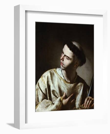 Saint Lawrence-Bernardo Cavallino-Framed Giclee Print