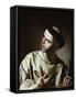 Saint Lawrence-Bernardo Cavallino-Framed Stretched Canvas