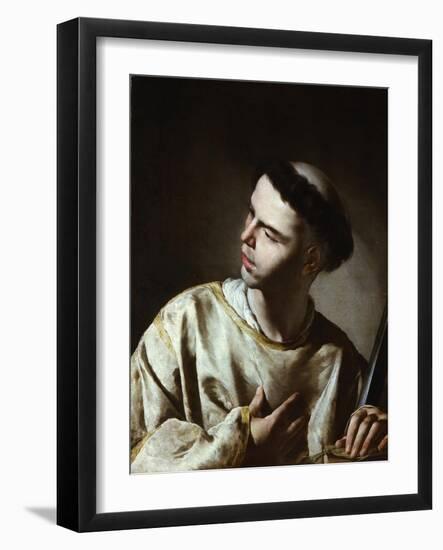 Saint Lawrence-Bernardo Cavallino-Framed Giclee Print