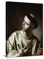 Saint Lawrence-Bernardo Cavallino-Stretched Canvas