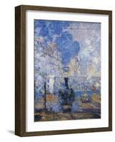 Saint Lazare Station, 1877-Claude Monet-Framed Giclee Print