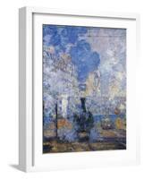 Saint Lazare Station, 1877-Claude Monet-Framed Giclee Print