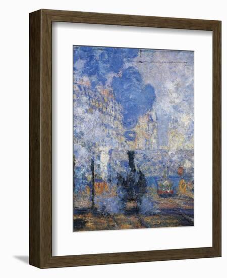 Saint Lazare Station, 1877-Claude Monet-Framed Giclee Print