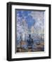 Saint Lazare Station, 1877-Claude Monet-Framed Giclee Print