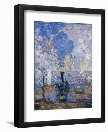 Saint Lazare Station, 1877-Claude Monet-Framed Premium Giclee Print