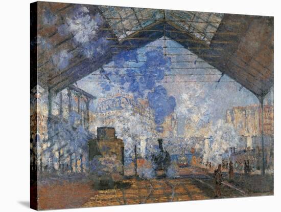 Saint Lazare Station-Claude Monet-Stretched Canvas