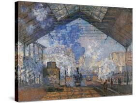 Saint Lazare Station-Claude Monet-Stretched Canvas