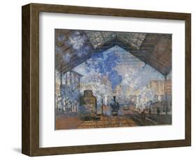 Saint Lazare Station-Claude Monet-Framed Art Print