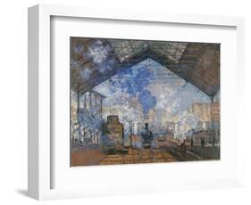 Saint Lazare Station-Claude Monet-Framed Art Print