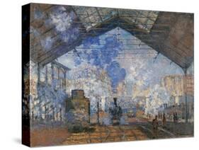 Saint Lazare Station-Claude Monet-Stretched Canvas