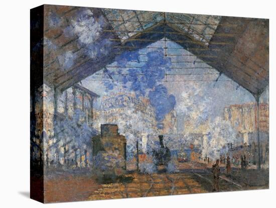 Saint Lazare Station-Claude Monet-Stretched Canvas