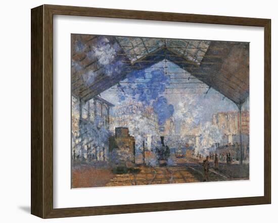 Saint Lazare Station-Claude Monet-Framed Art Print