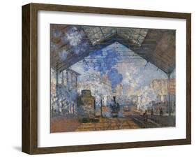 Saint Lazare Station-Claude Monet-Framed Art Print