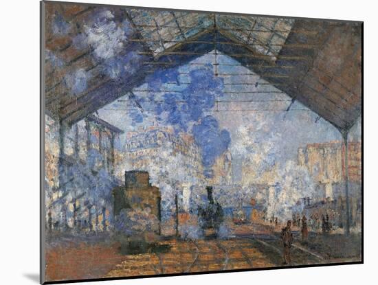 Saint Lazare Station-Claude Monet-Mounted Art Print