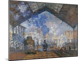 Saint Lazare Station-Claude Monet-Mounted Art Print