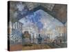 Saint Lazare Station-Claude Monet-Stretched Canvas