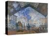 Saint Lazare Station-Claude Monet-Stretched Canvas