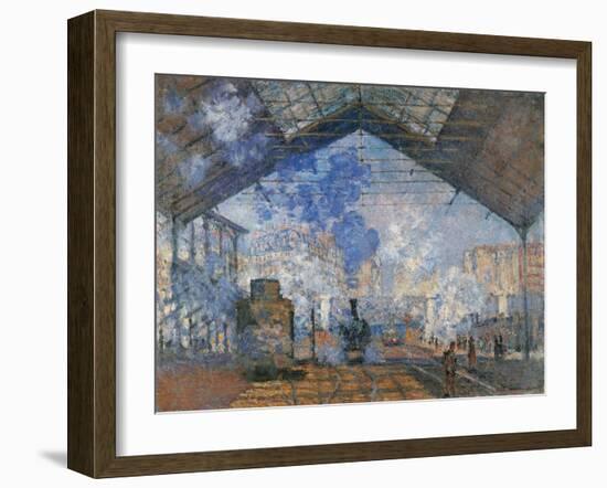 Saint Lazare Station-Claude Monet-Framed Art Print