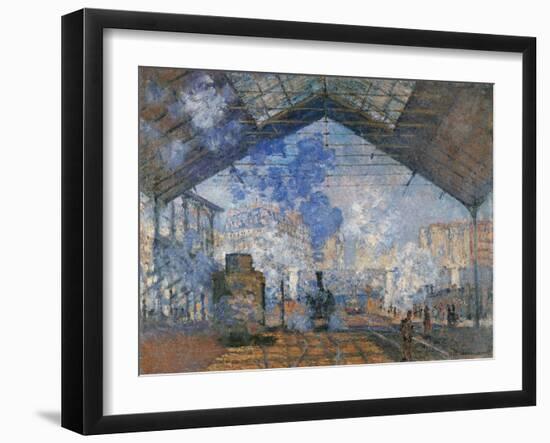 Saint Lazare Station-Claude Monet-Framed Art Print