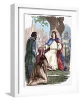 Saint Louis (1214-1270) Administering Justice under a Beech-null-Framed Giclee Print