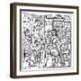 Saint Louis and His Brothers Taken Prisoner During the Seventh Crusade, 1250-null-Framed Giclee Print