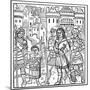 Saint Louis and His Brothers Taken Prisoner During the Seventh Crusade, 1250-null-Mounted Giclee Print