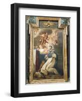 Saint Louis Bertrand in Ecstasy, 1673-Giovanni Battista Gaulli-Framed Giclee Print