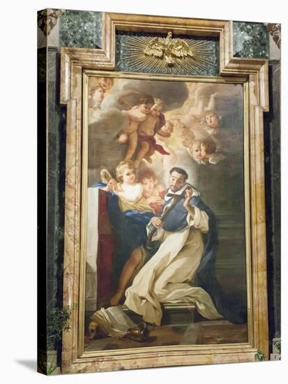 Saint Louis Bertrand in Ecstasy, 1673-Giovanni Battista Gaulli-Stretched Canvas