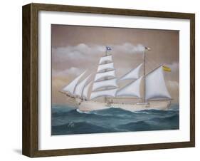 Saint Louis Brigantine-J. Bastida-Framed Art Print