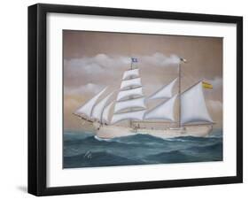 Saint Louis Brigantine-J. Bastida-Framed Art Print